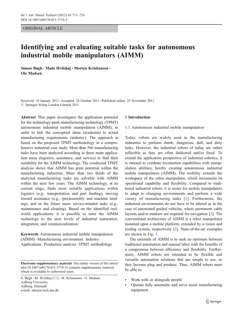 2012-identifying and evaluating suitable tasks for autonomous industrial mobile manipulators (aimm)_第1页