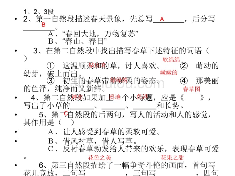 春检测题ppt_第2页