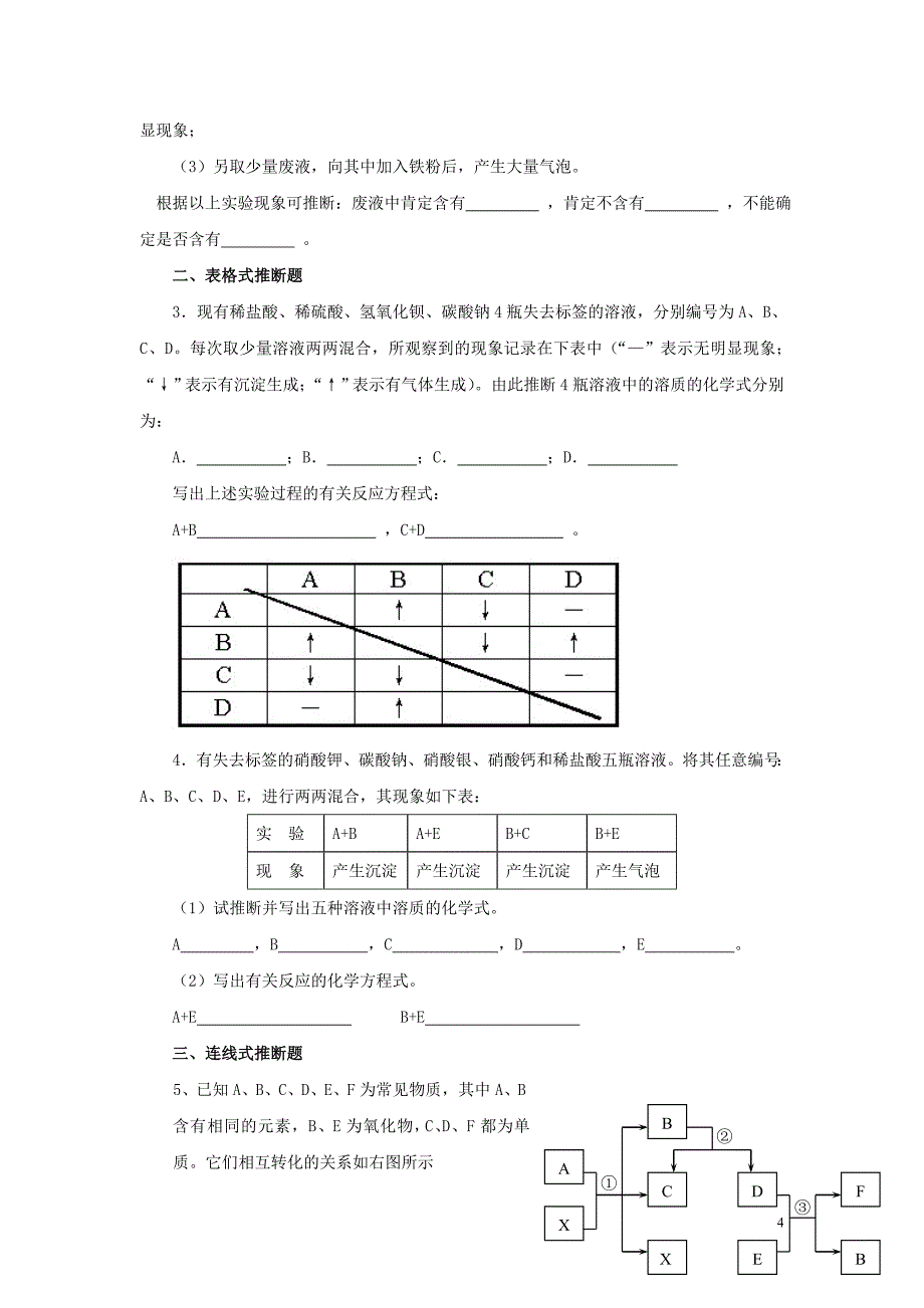 中考推断题讲解_第4页