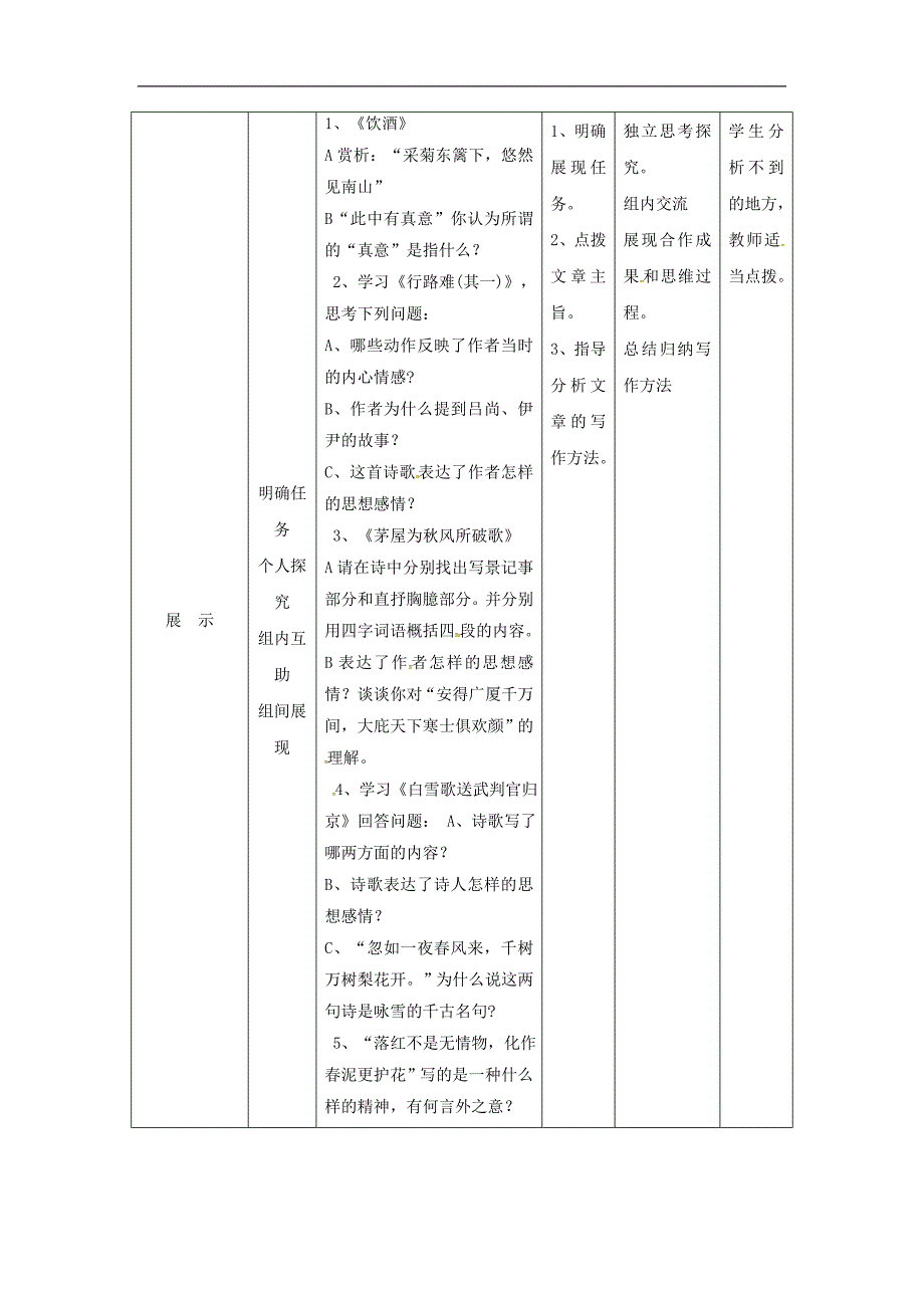 吉林省通化市2017年八年级语文下册第六单元30《诗五首》导学案（无答案）（新版）新人教版_第2页