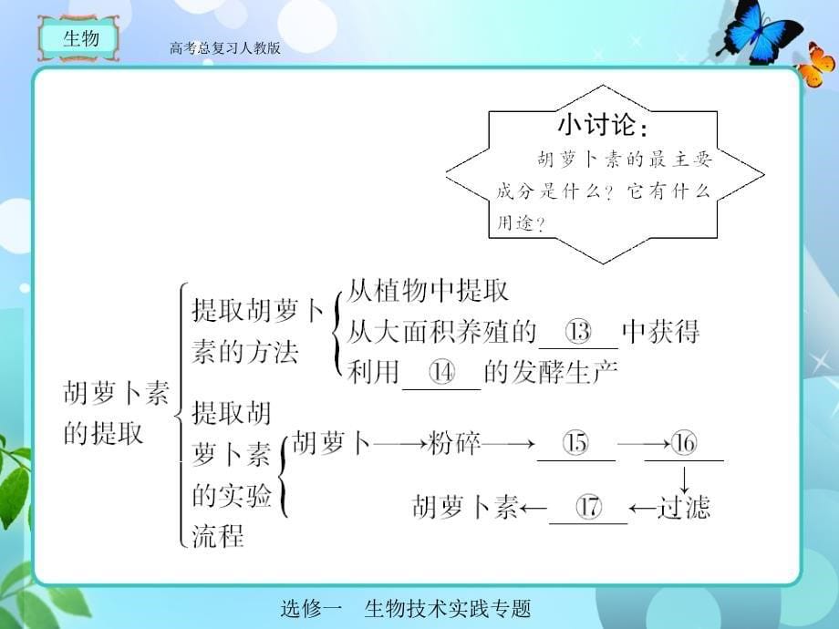 人教版  高考总复习 生物选修1-6_第5页