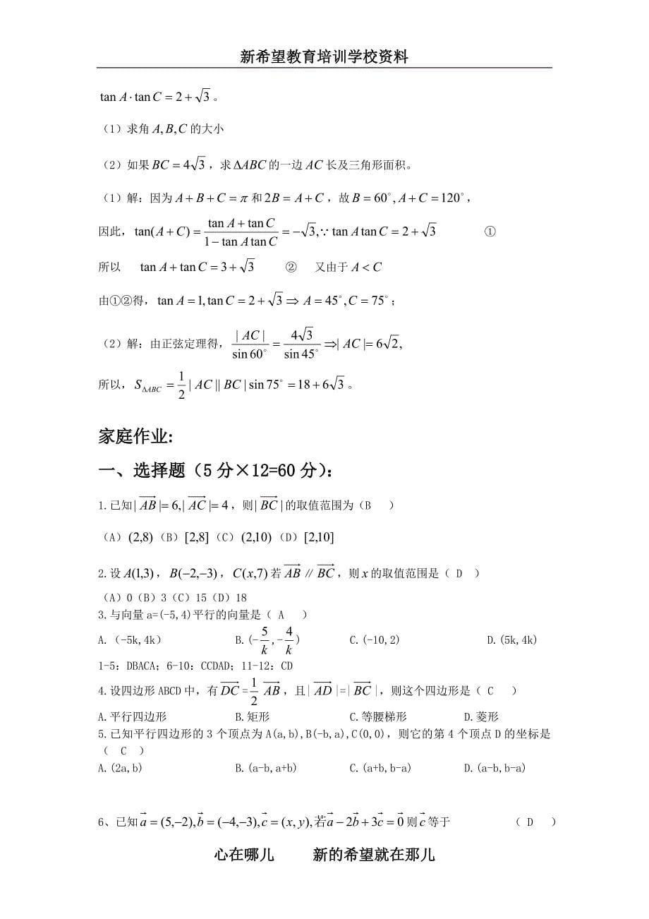 平面向量 - 副本_第5页