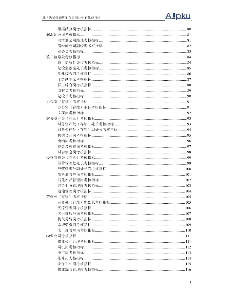 中石油-全套150个岗位的考核指标体系_第4页