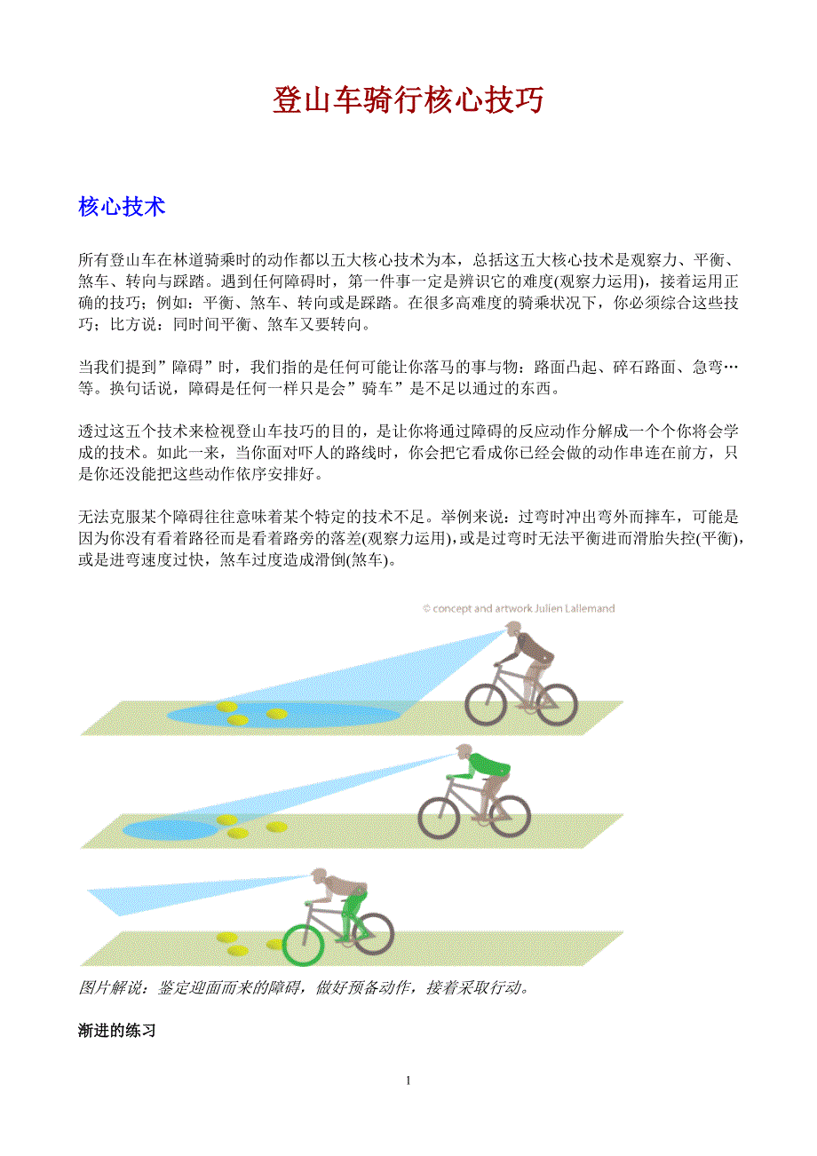 山地车骑行核心技巧详解附图_第1页