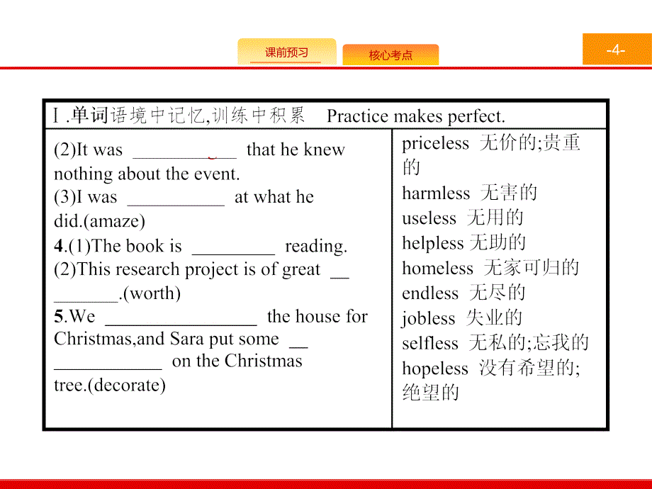 【一轮参考】全优指导2017英语人教版一轮2.1Culturalrelics_第4页