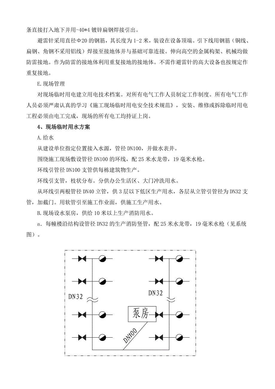 长深高速公路长春至双辽段房屋建筑工程施工组织设计_第5页