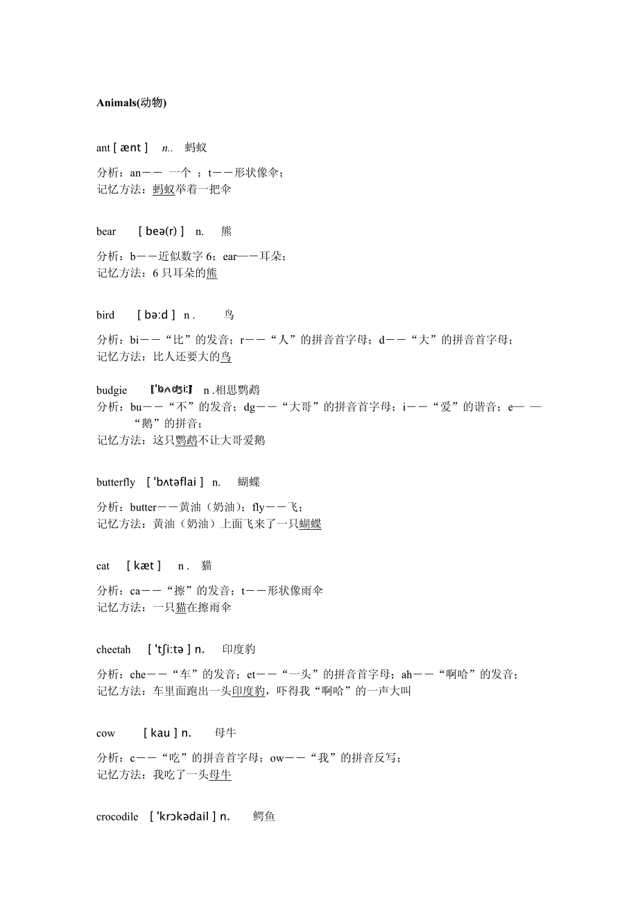 英语单词图像记忆法(小学单词)_第4页