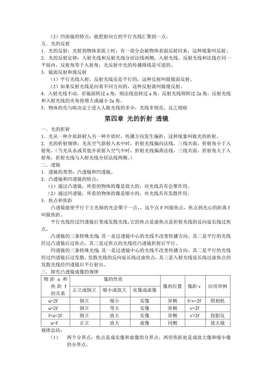 苏科版初二物理知识点_第5页