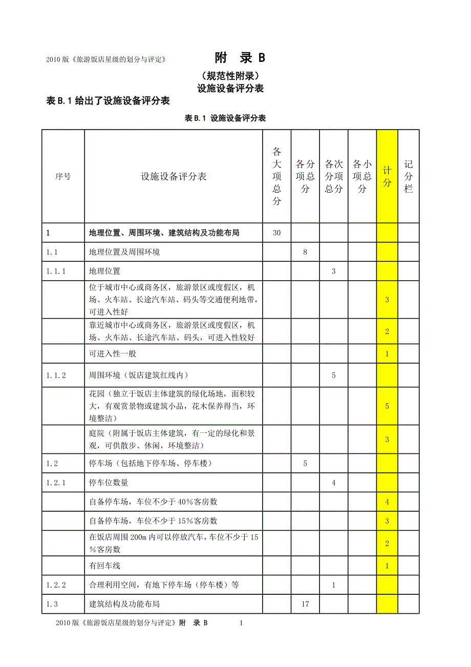 2010版《旅游饭店星级的划分与评定》(4-3)_第1页