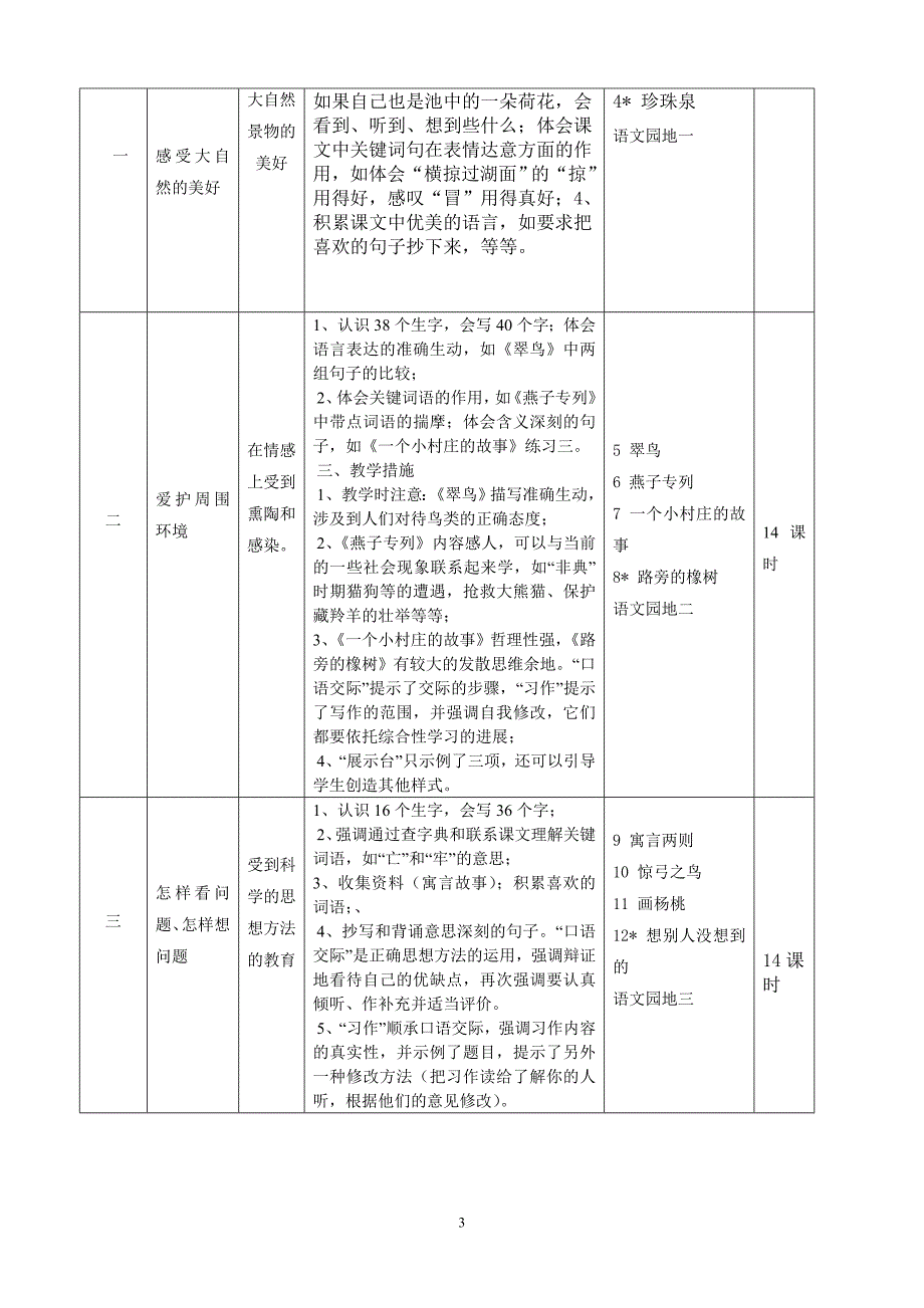 人教版三年级下册语文课程说明书_第3页