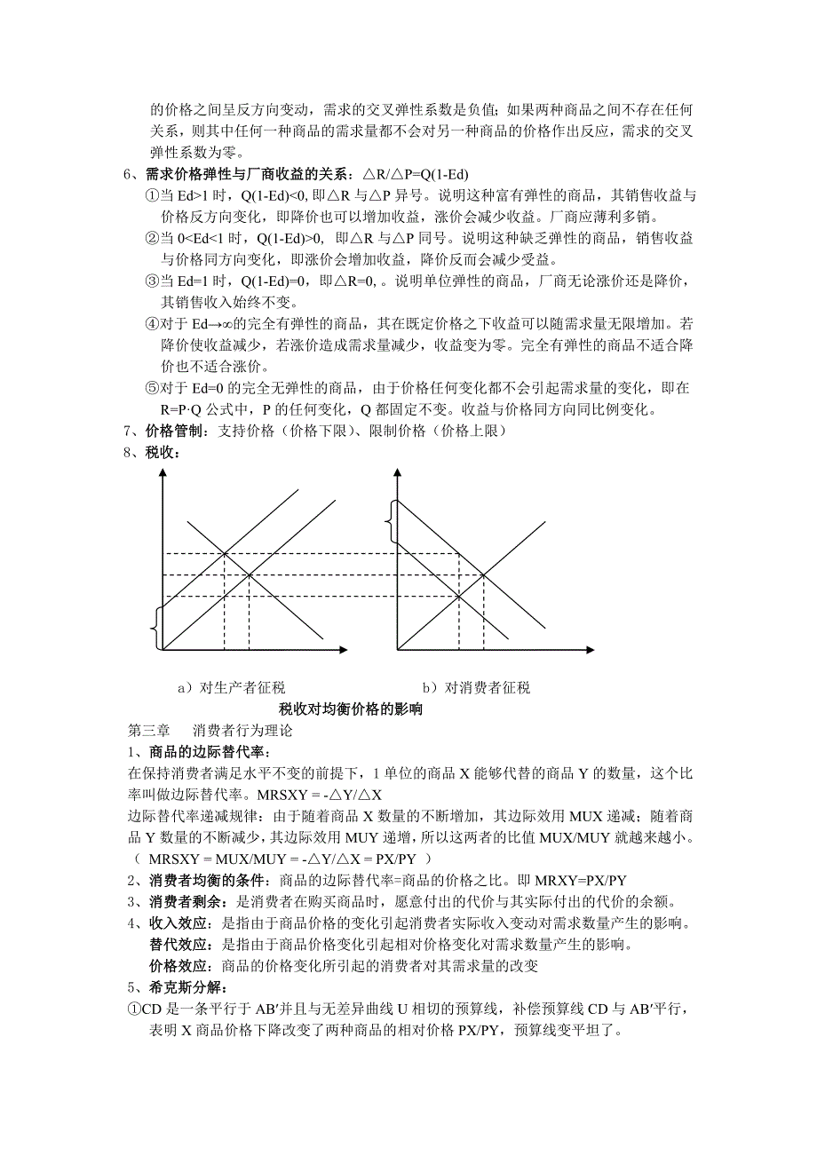 微观经济学重点整理(附图)1_第2页