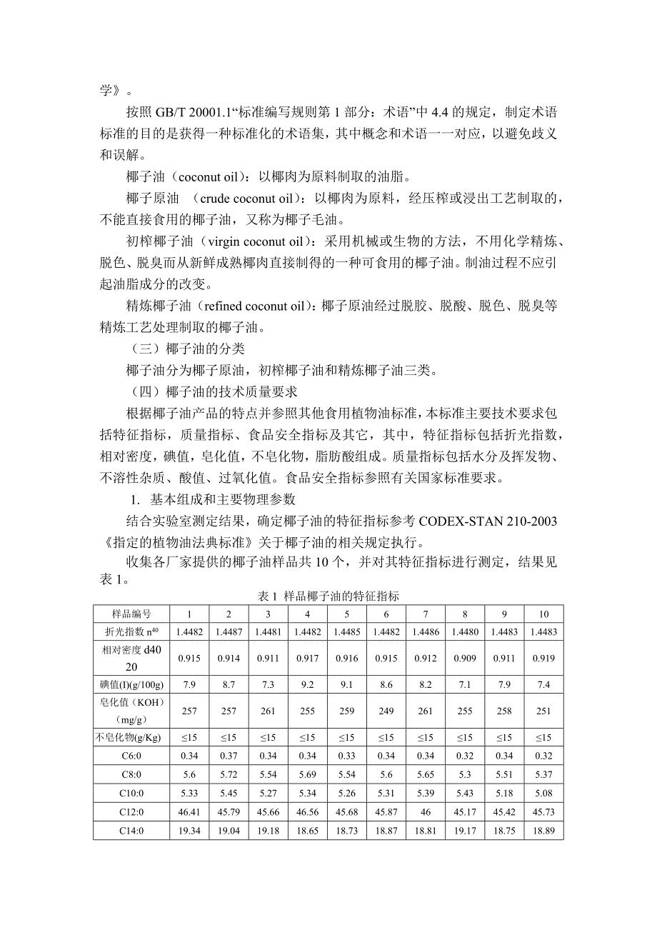 2 椰子油标准编制说明_第3页