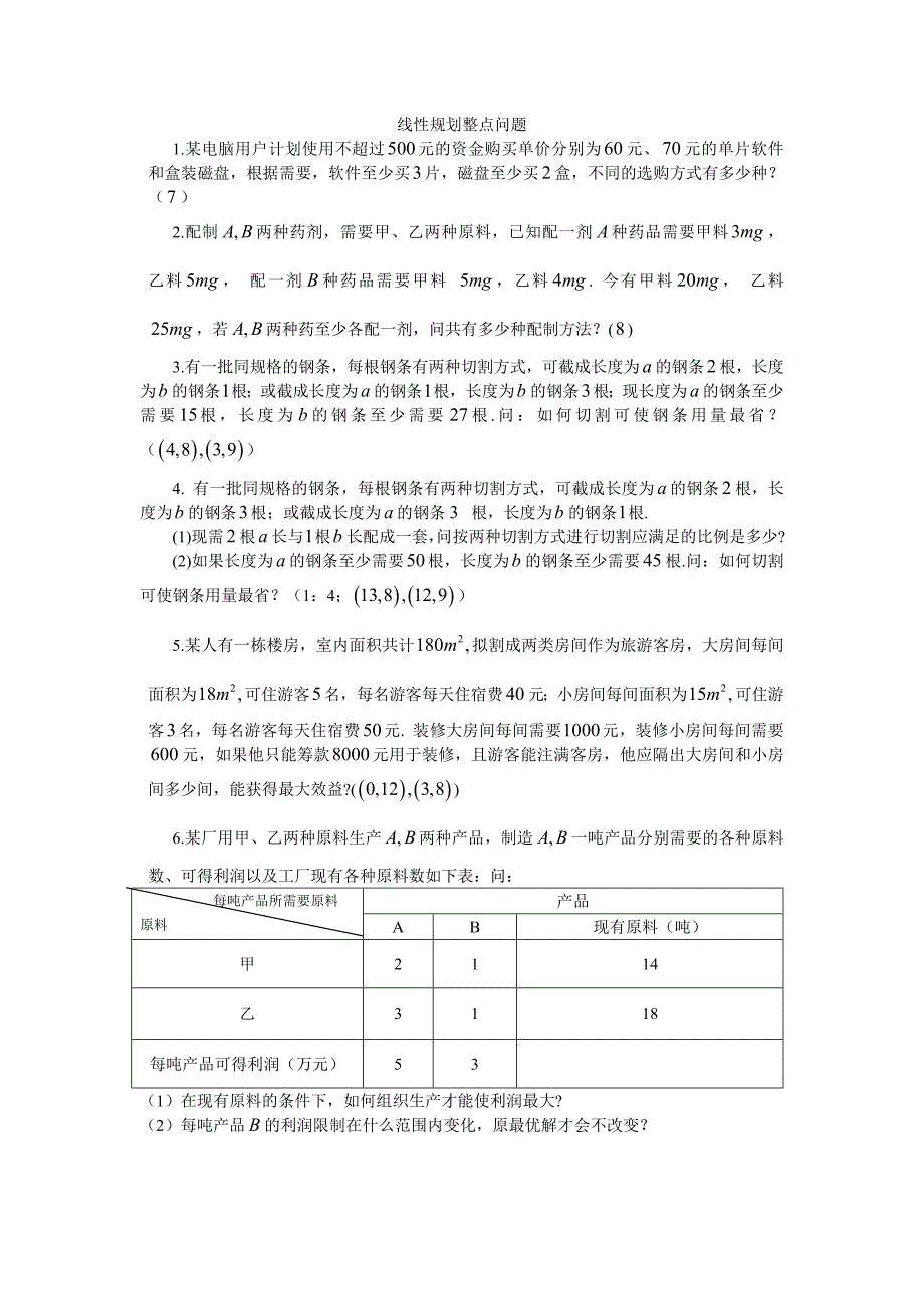 线性规划整点问题_第1页