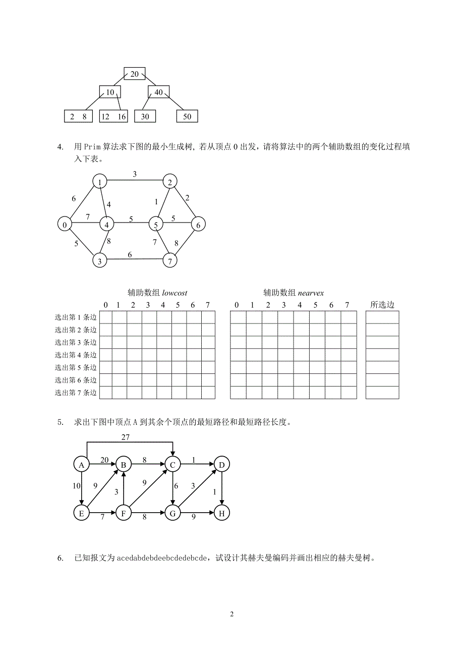 数据结构(c++)第二次作业参考答案_第2页