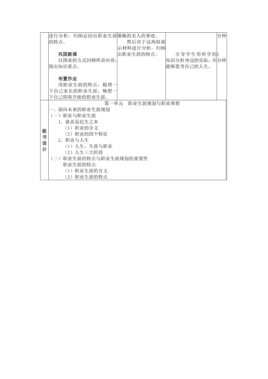 职业生涯规划全册教案_第3页