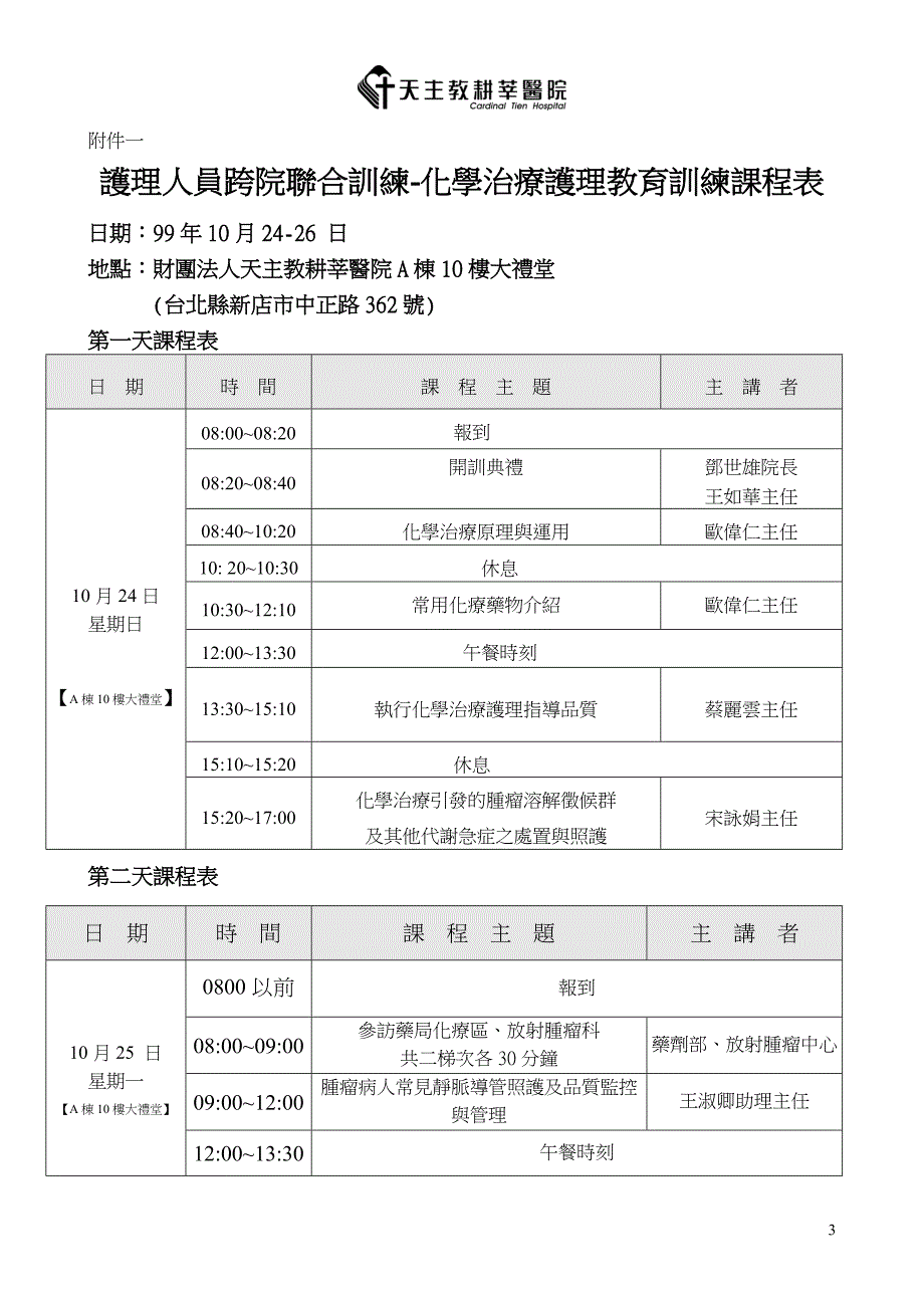 护理人员跨院联合训练-化学治疗护理_第3页