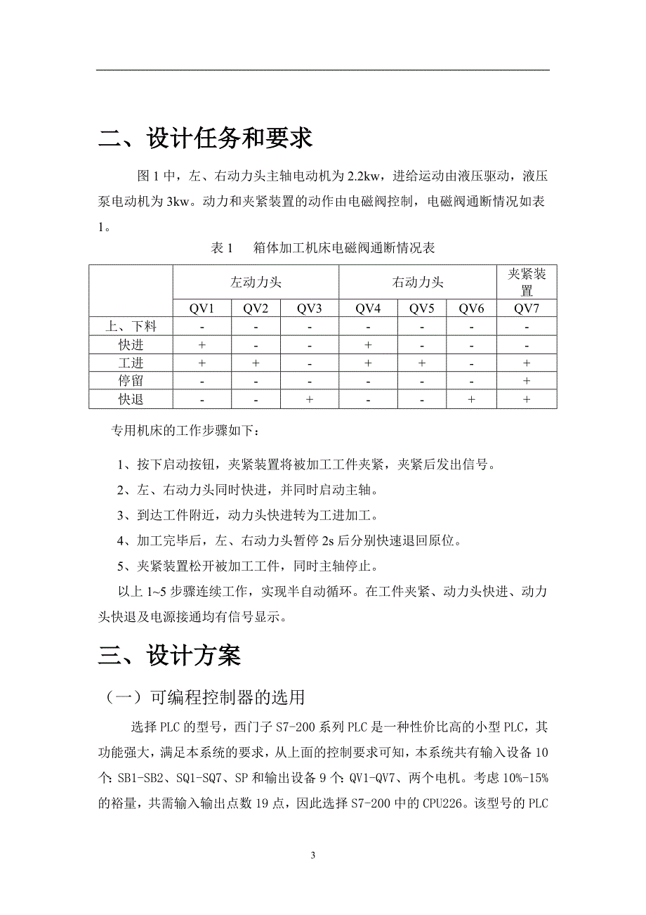 箱体加工专用机床的plc控制   毕业论文_第4页