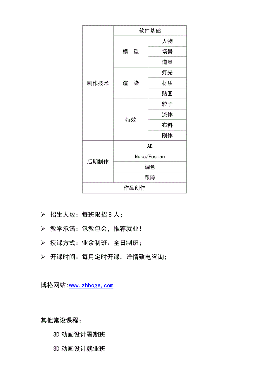 珠海数字影视特效与合成大师课程学校内容-博格动画培训学校常年招生_第2页