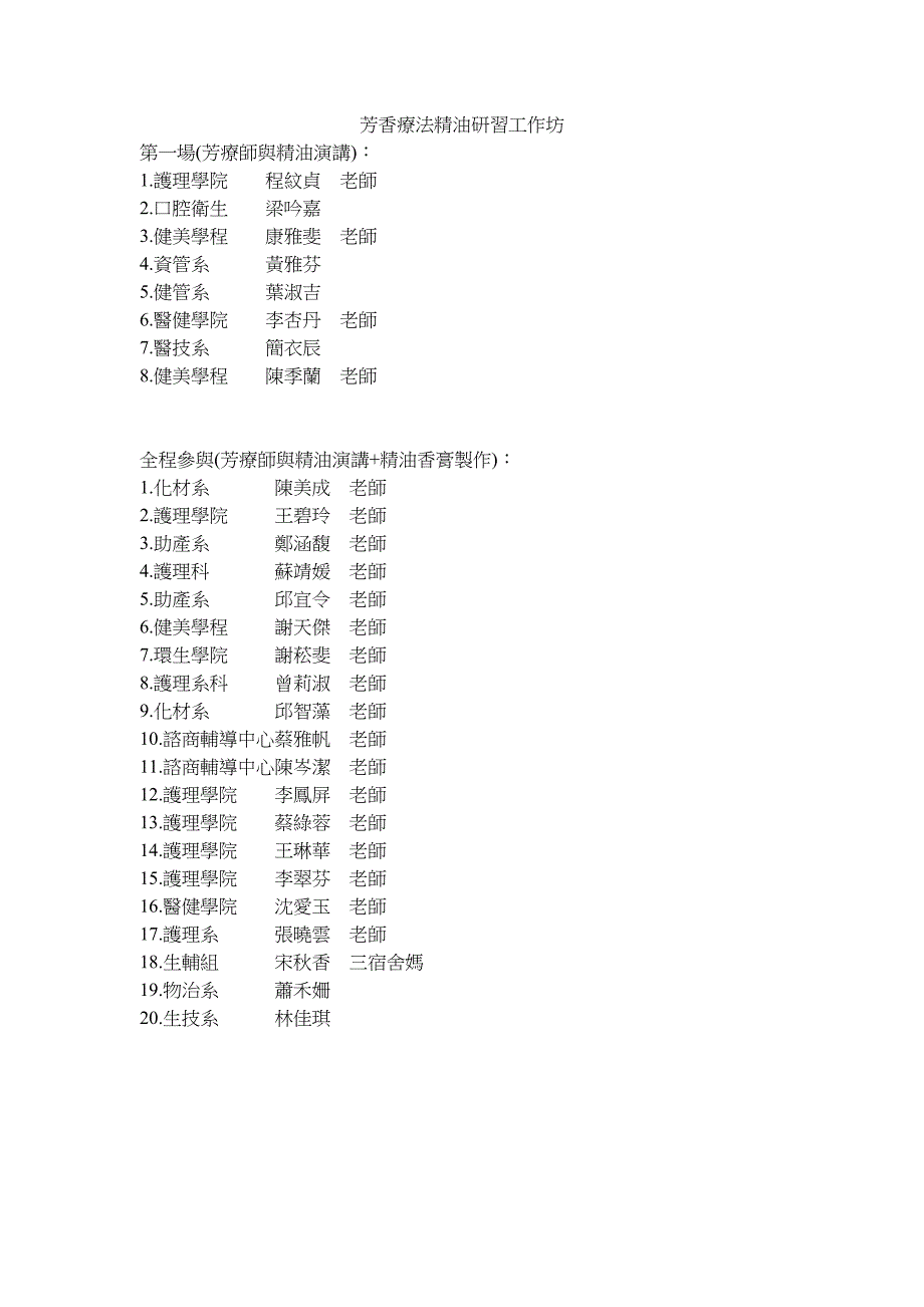 芳香疗法精油研习工作坊_第1页