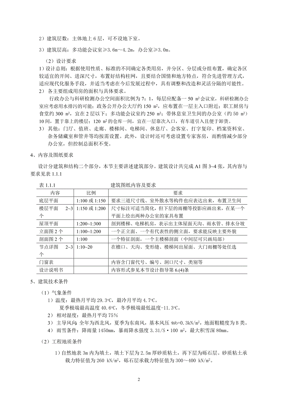 选题;土木工程专业毕业设计(办公建筑2012)作业题_第2页