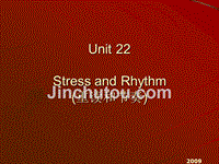 英语语音stress and rhythm