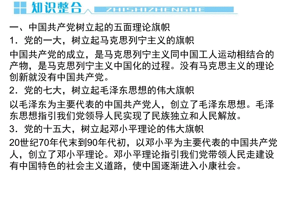 2013届高三第一轮复习：20世纪以来重大思想理论成果_第4页