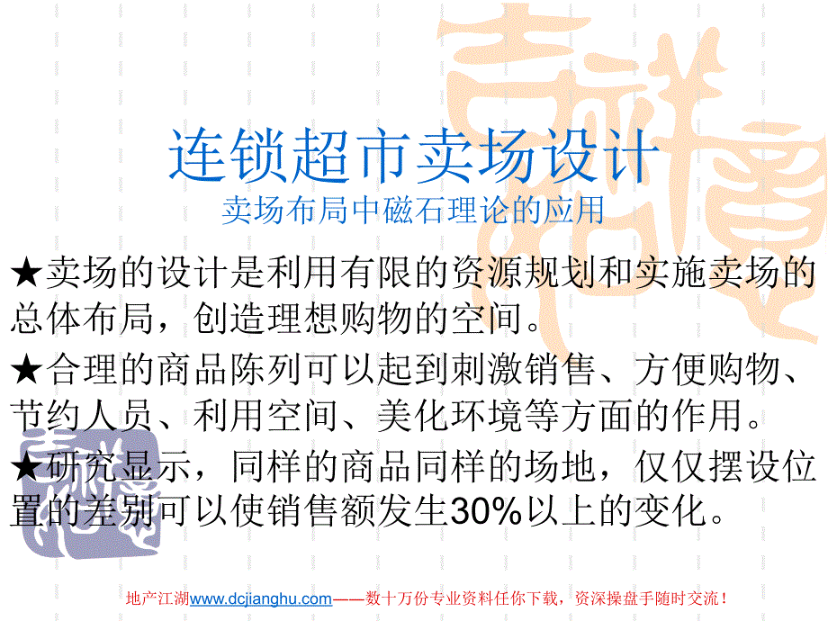 连锁超市的卖场设计_第1页