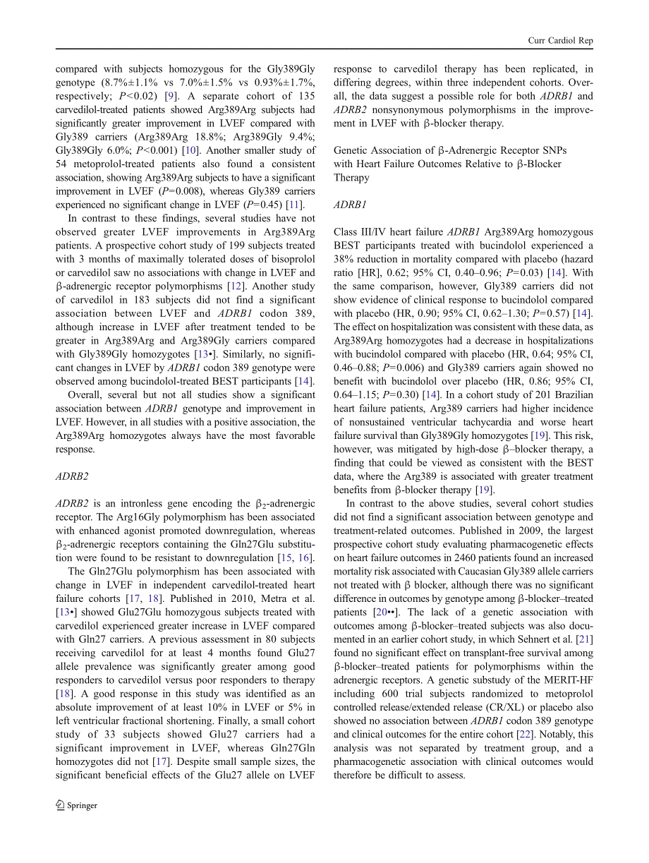 2011,心衰综述 -药物基因组学的过去、现在和未来_第4页