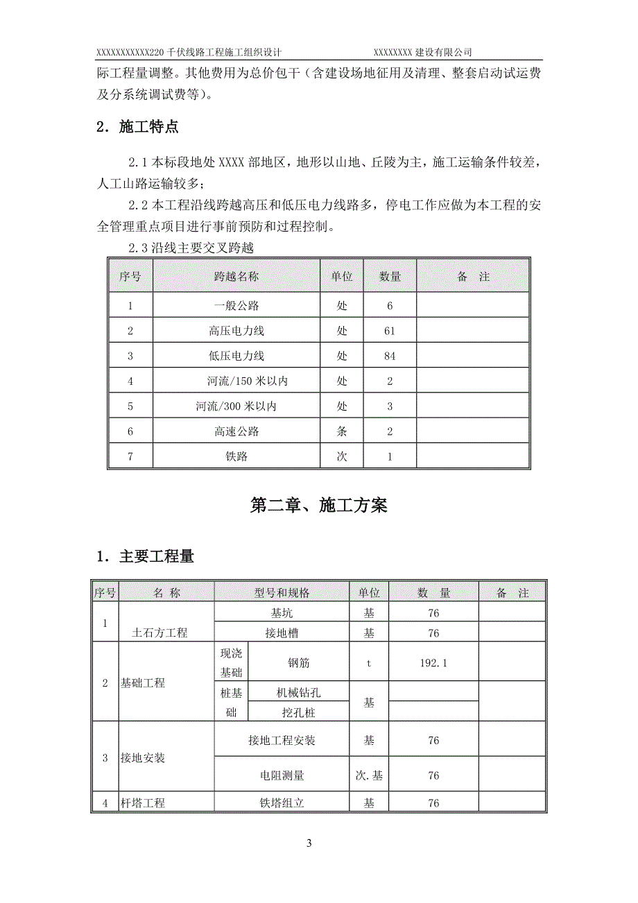 莆美东山220kV输变电线路工程施工组织设计_第3页