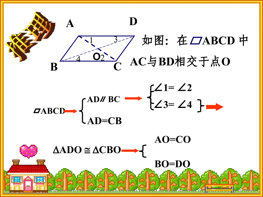 初二数学《平行四边形性质》第2课时ppt课件_第4页