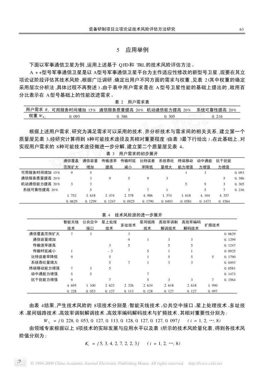 装备研制项目立项论证技术风险评估方法研究_第5页