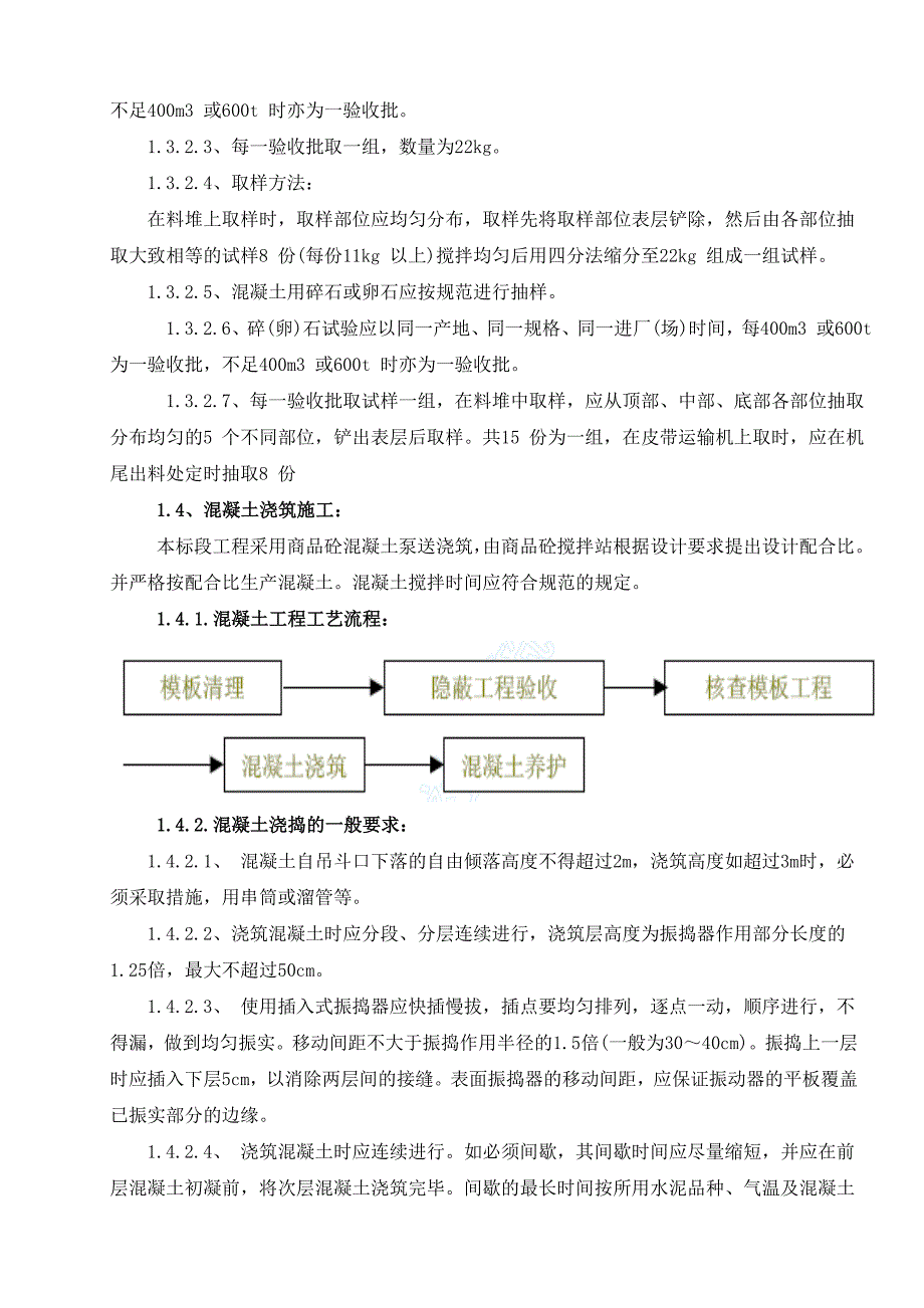 混凝土施工方案报审表_第3页