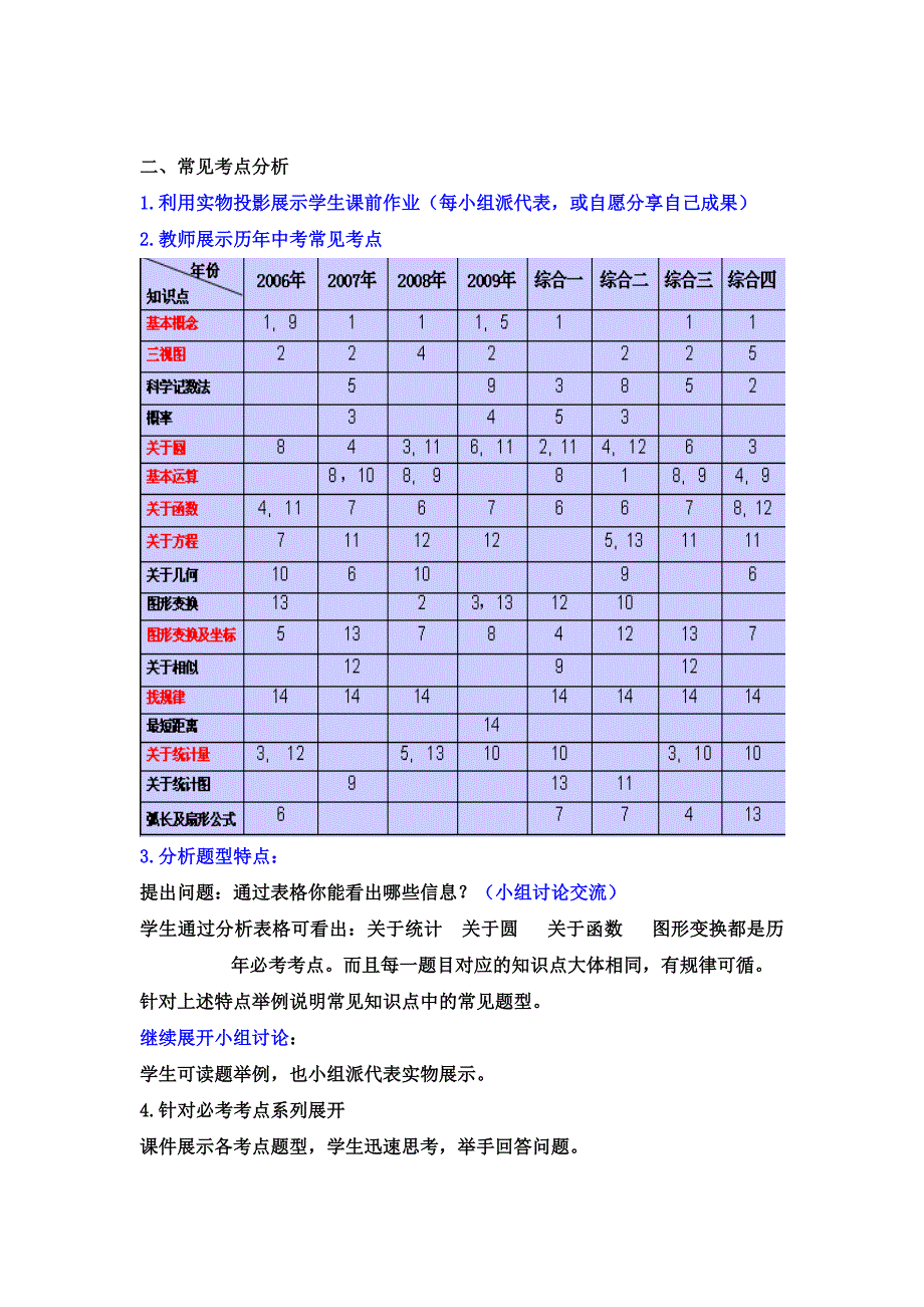 中考复习选择填空专题_第4页