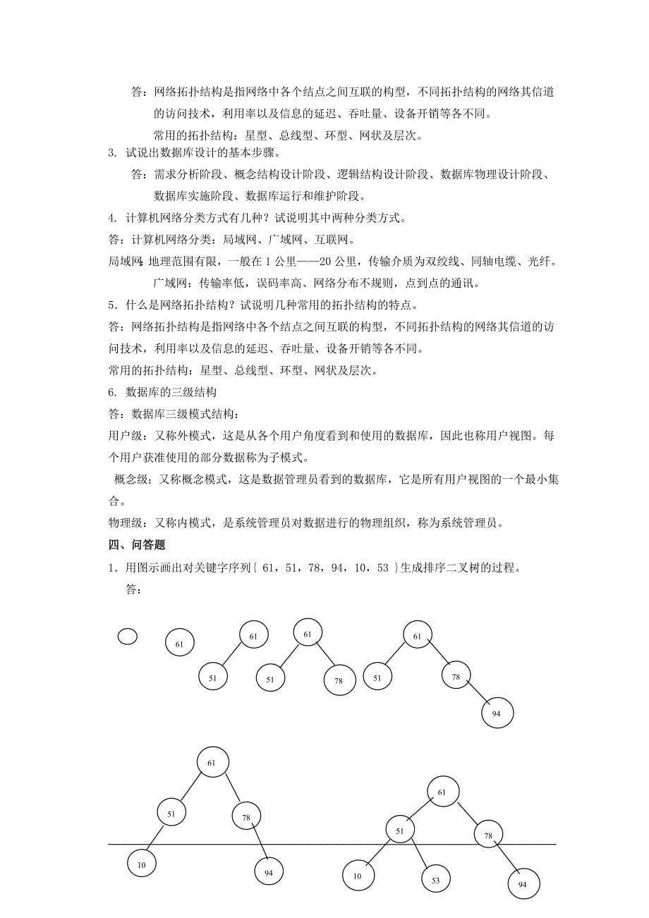 研究生计算机软件基础复习题库_第5页