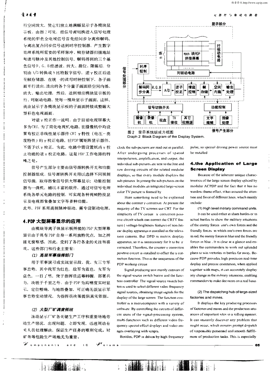 由模块等离子体显示板组成的大型屏幕显示及其应用_第3页