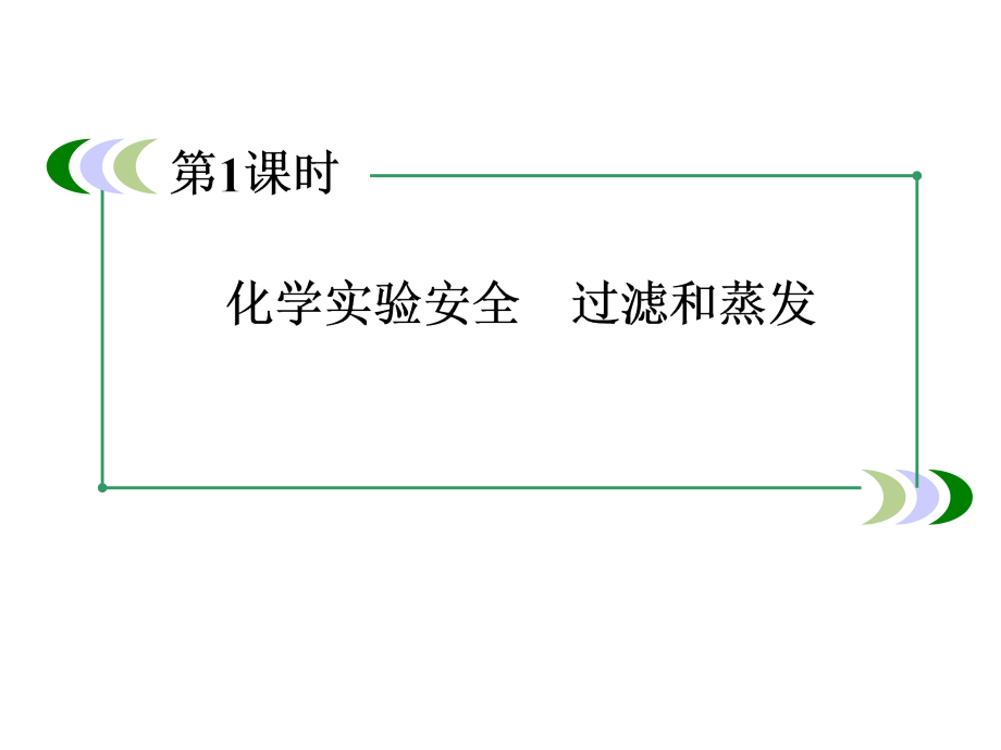 高一新人教版化学必修1课件1-1-1化学实验安全 过滤和蒸发_第3页