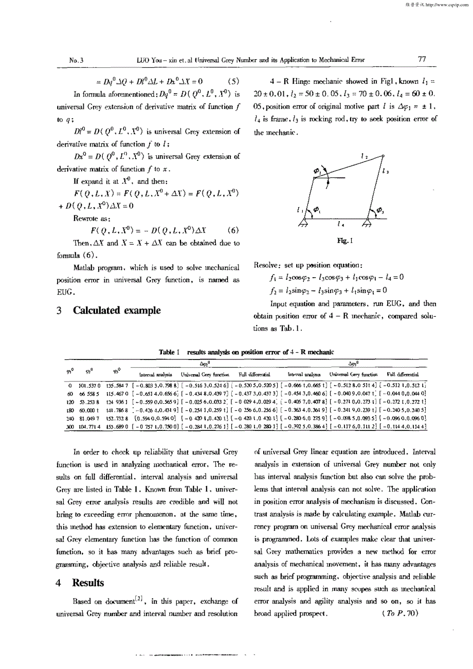 泛灰数学及其在机构误差分析中的应用_第4页