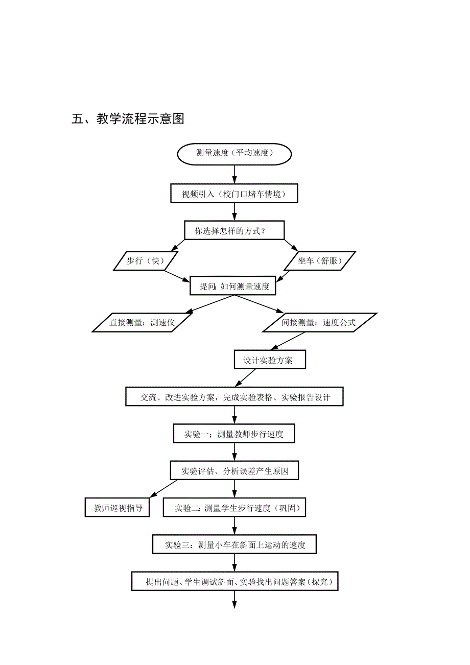 【教案】北京课改版物理八年级上册1.4《学生实验：测量速度》word教案_第3页