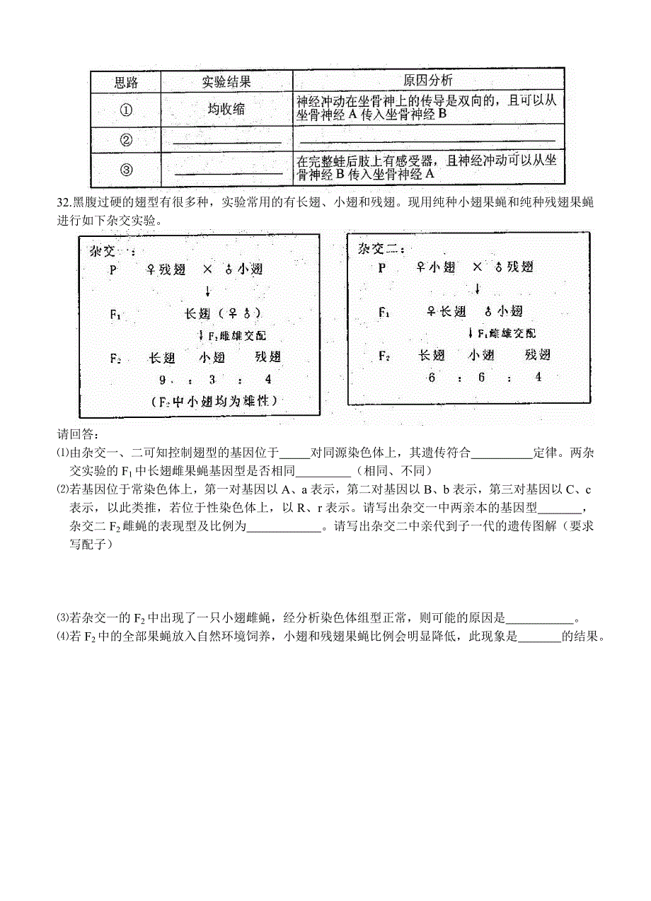 浙江省绍兴、金华（暨阳卷）2015届高三下学期联考理科综合生物试题_第3页