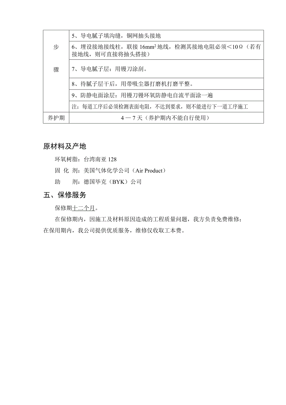 环氧树脂防静电自流平施工方案_第3页