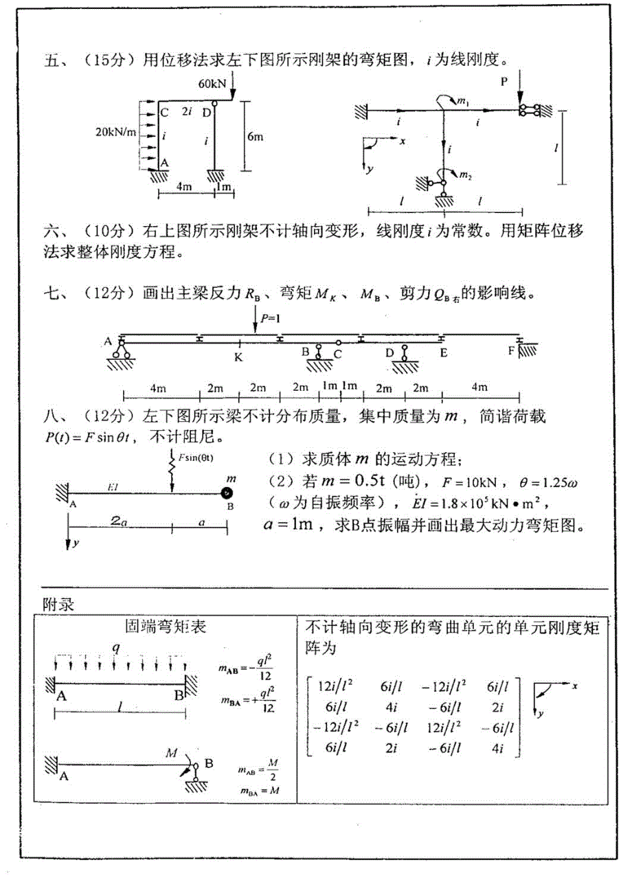 结构力学00,01(含结构动力学基础)_第4页