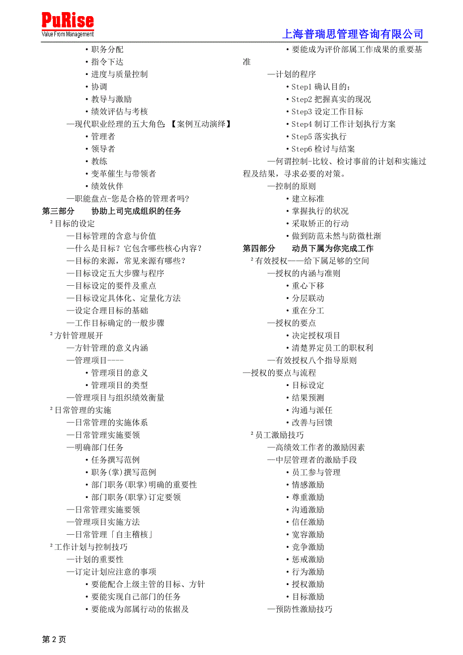 MTP中层管理人员必备的实战管理技能_第2页