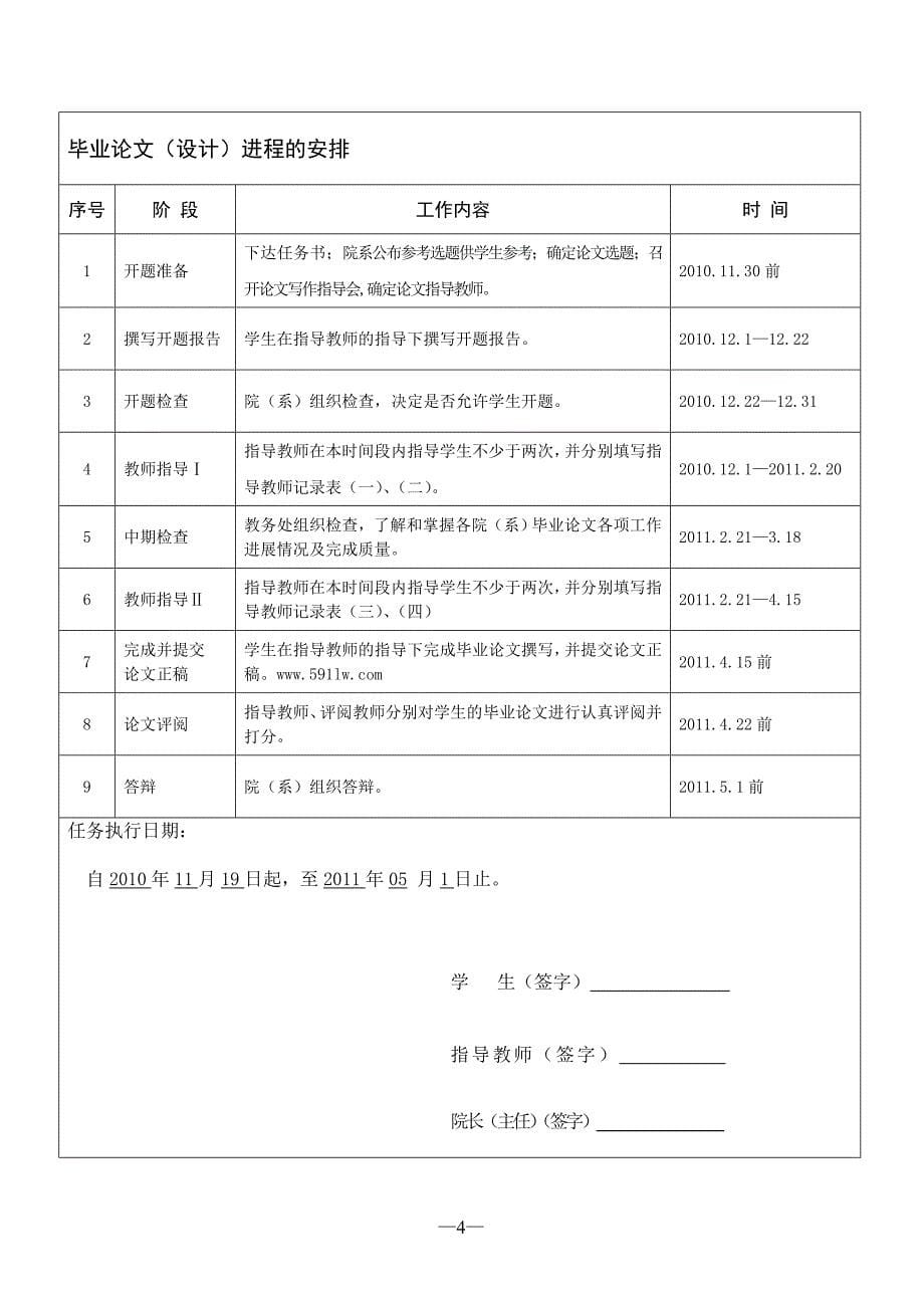 华东政法大学毕业论文任务书格式_第5页
