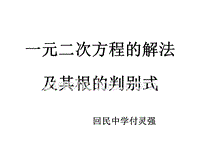 中考复习讲座18（一元二次方程的解法与根的判别式）