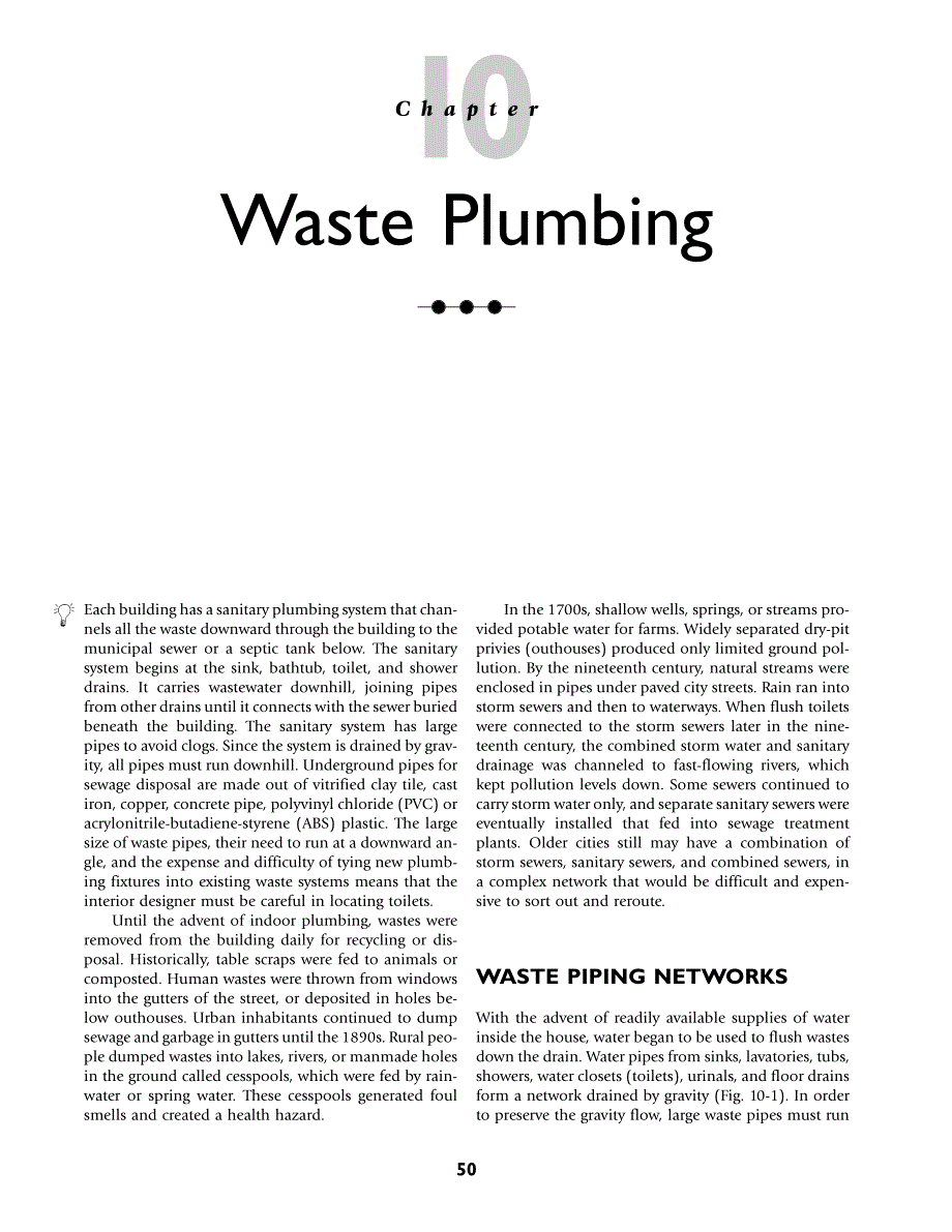 Water and wastes：Water Plumbing_第2页