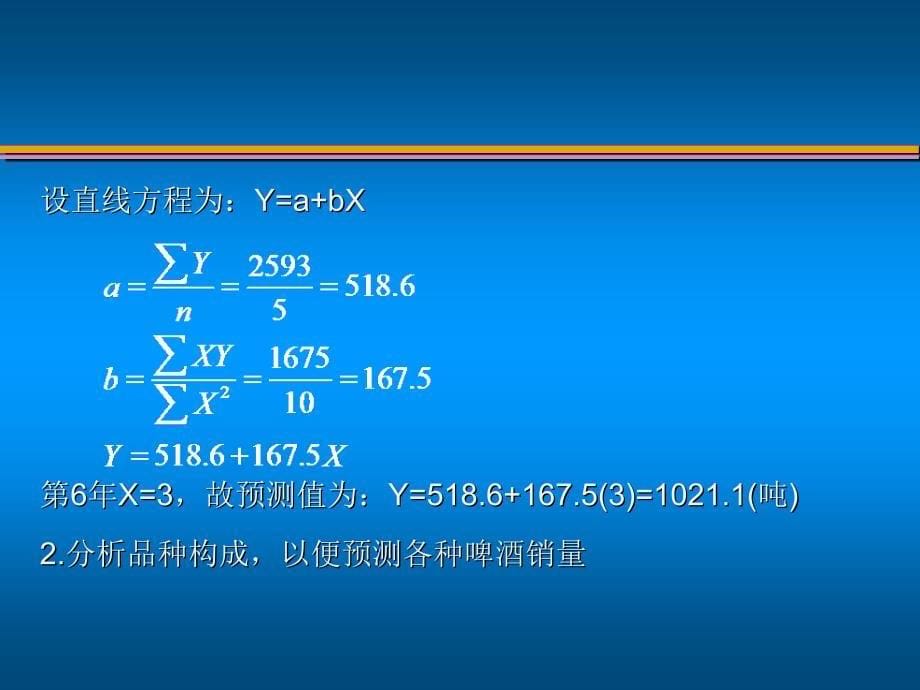 企业统计分析案例        珍珠泉啤酒销售预测_第5页