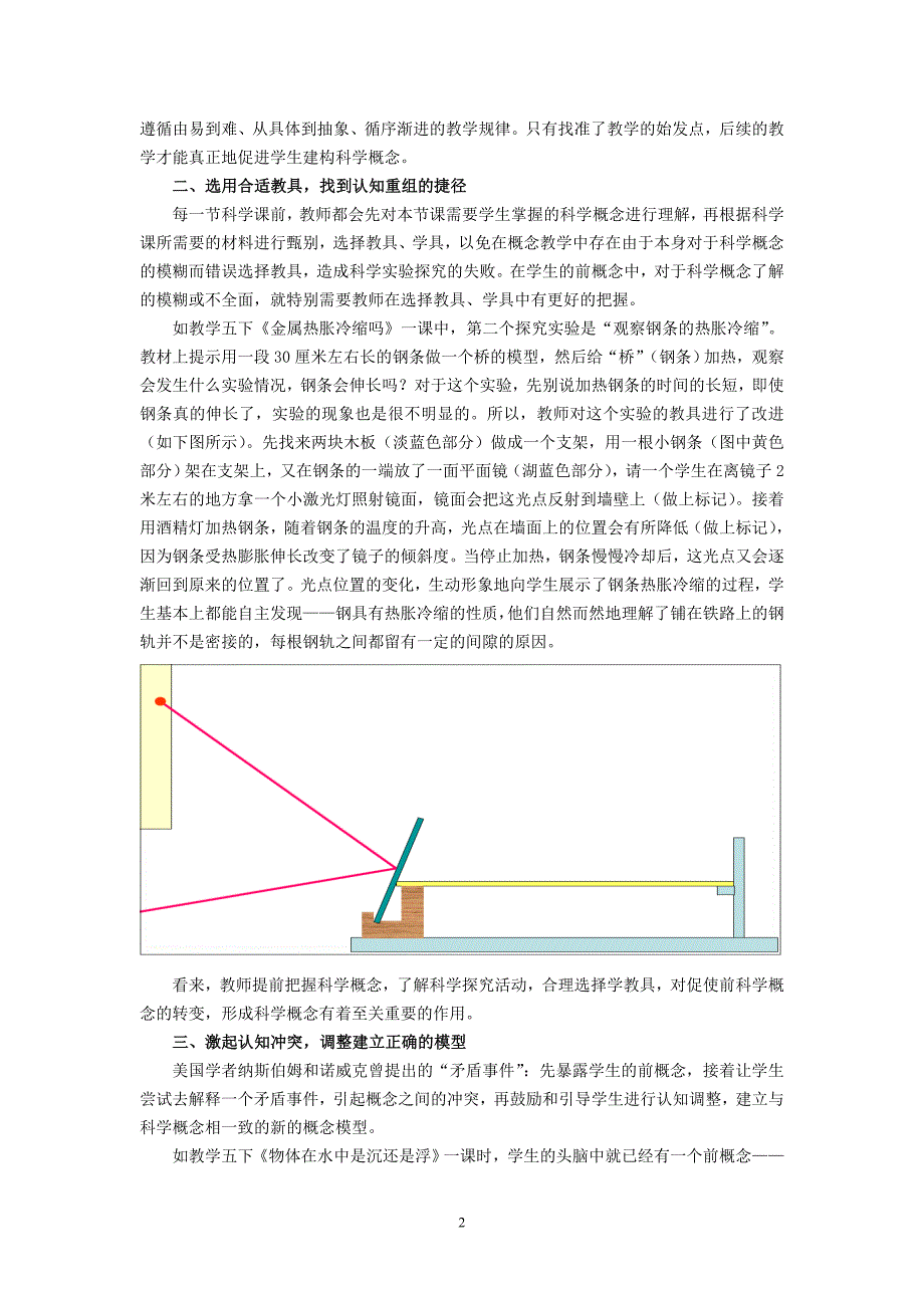 小学科学论文：以前概念为支点，促进科学概念的有效建构_第2页