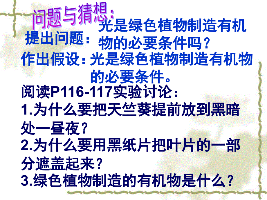 三.《绿色植物是生物圈中有机物的制造者》课件_人教新课标版_第3页