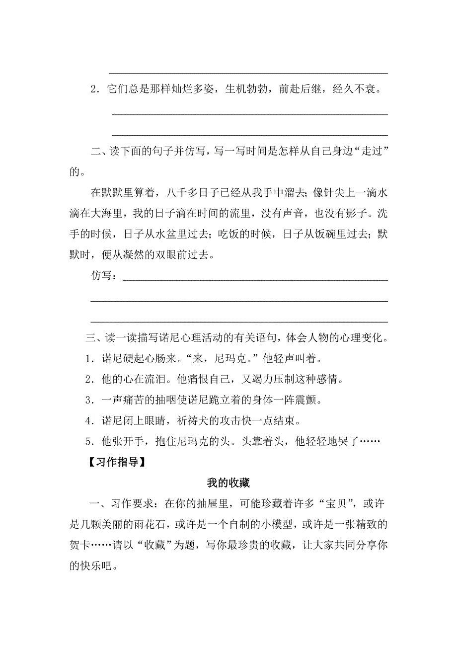 六年级上学期作文备课《我的收藏》_第2页