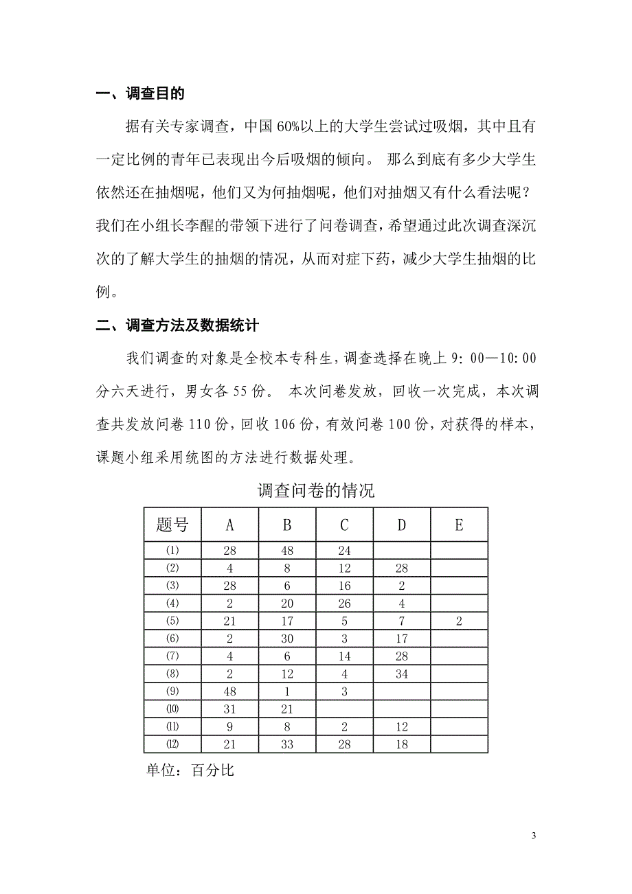 关于大学生抽烟情况调查报告_第3页